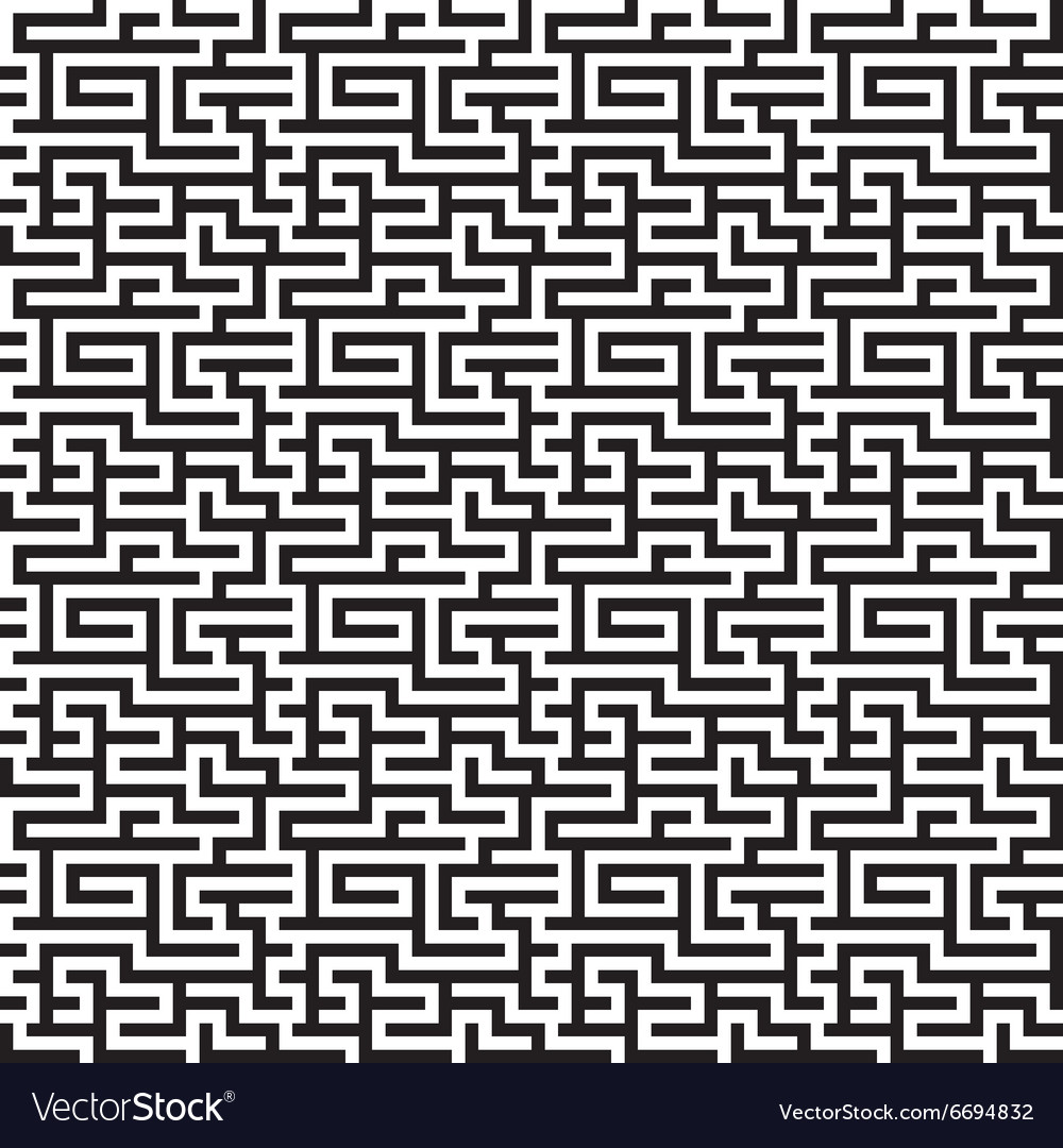 Maze labyrinth pattern