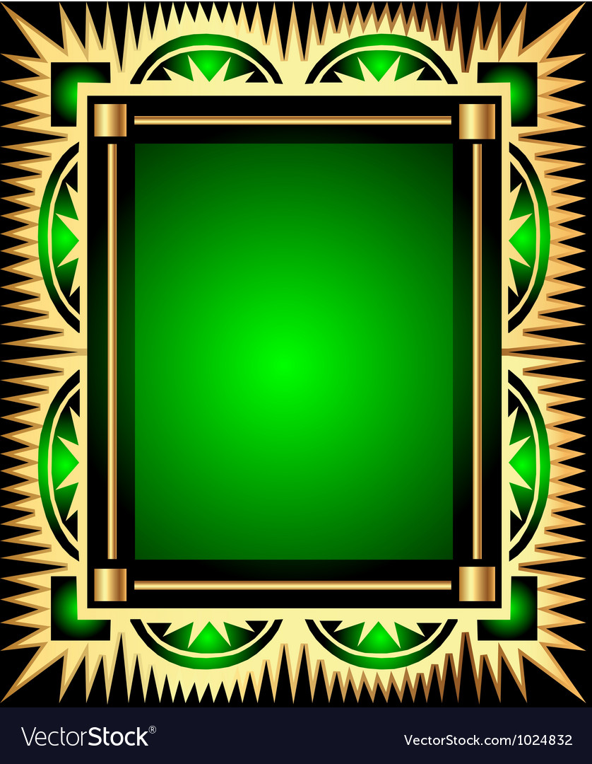 Retro green frame