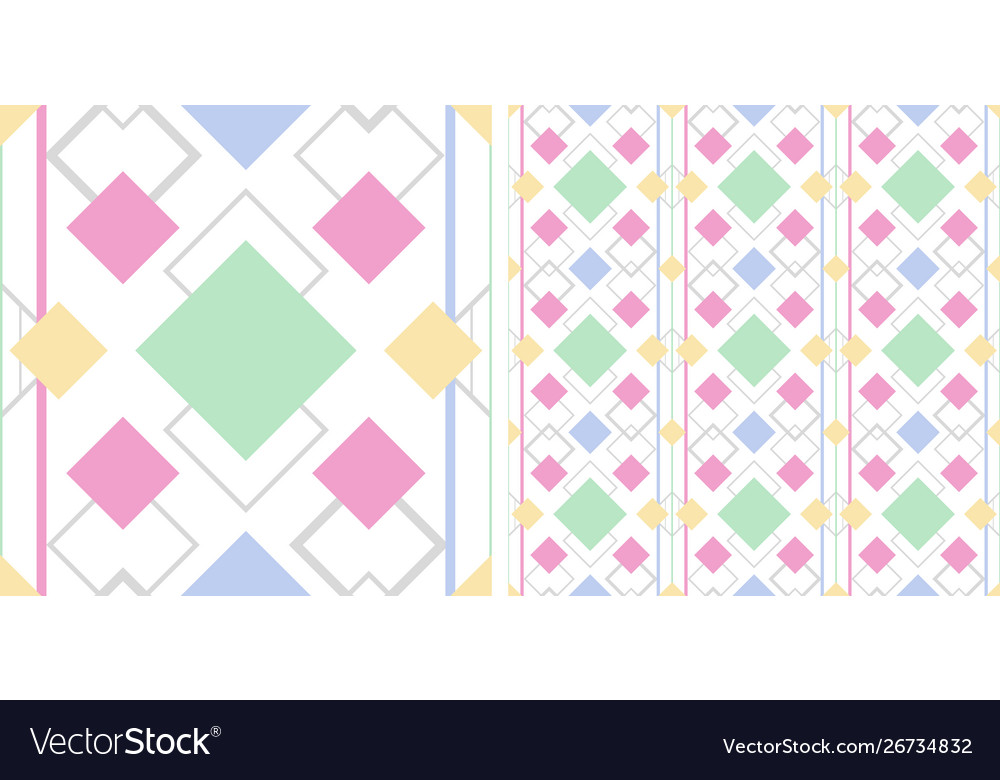 Seamless pattern with color elements vector image Seamless pattern with color elements
