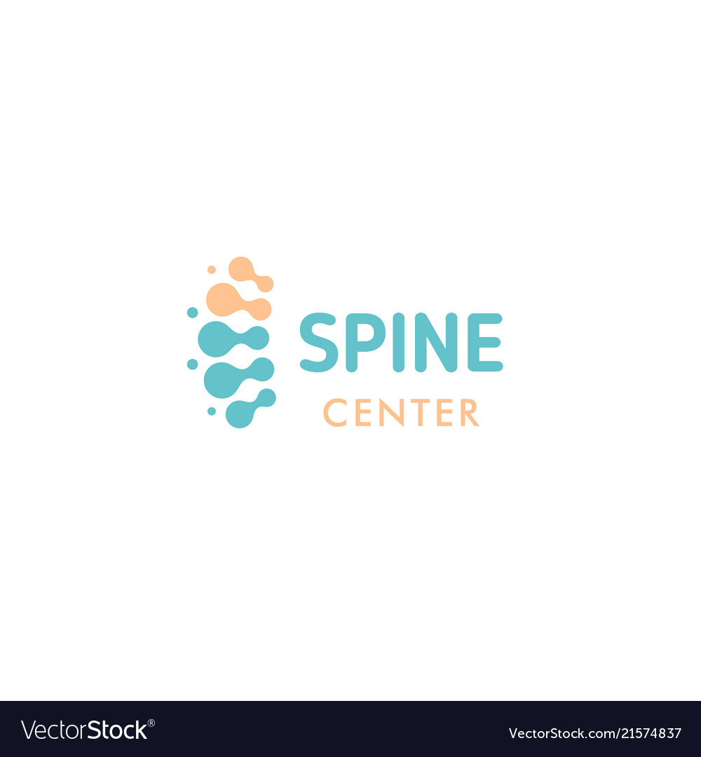 abstract connected circles logo template vector image