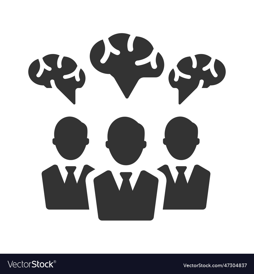 Brainstorm talk icon Royalty Free Vector Image