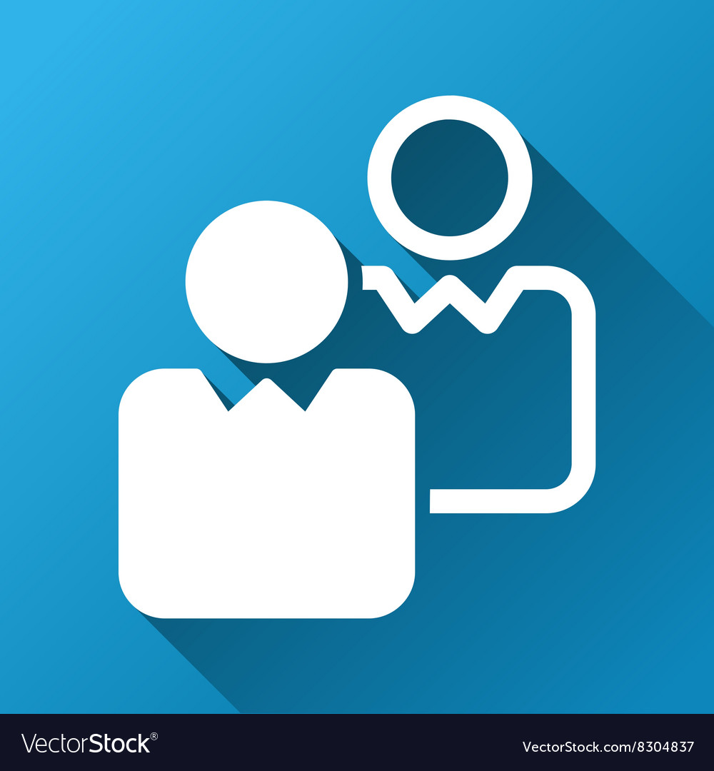 Clients gradient square icon