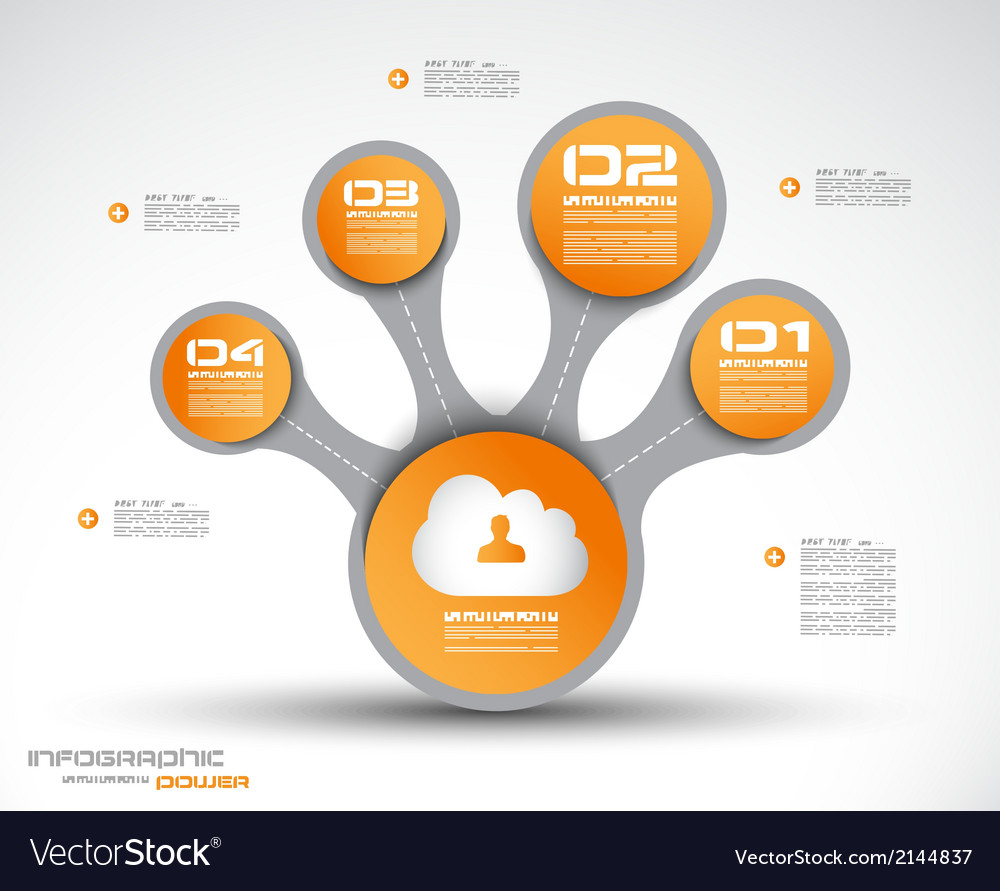 Infographics concept to display your data Vector Image