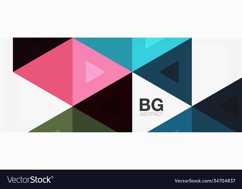 Mosaic triangle pattern abstract background