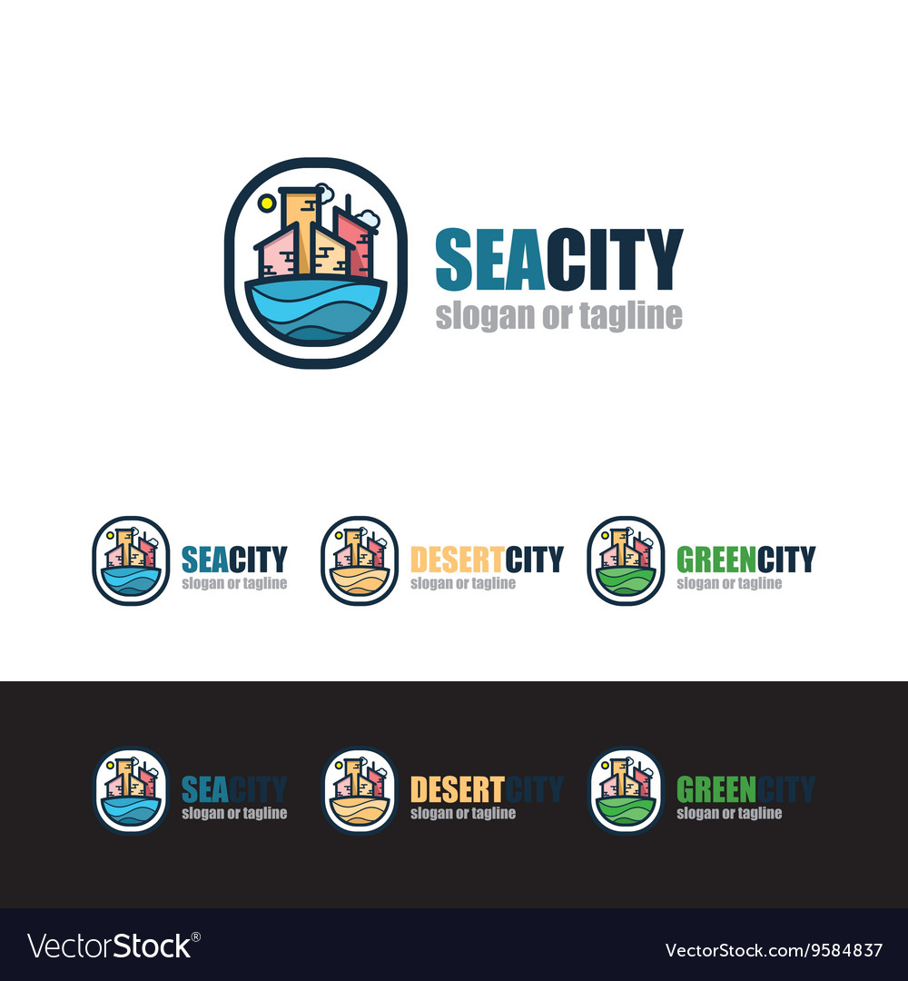 Seacity logo template