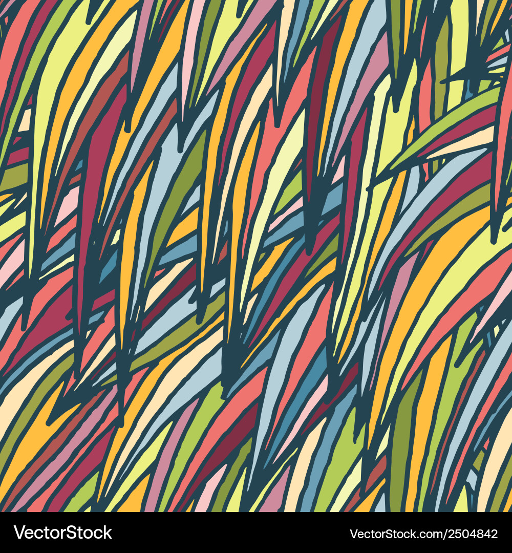 Abstract hand-drawn seamless pattern Royalty Free Vector