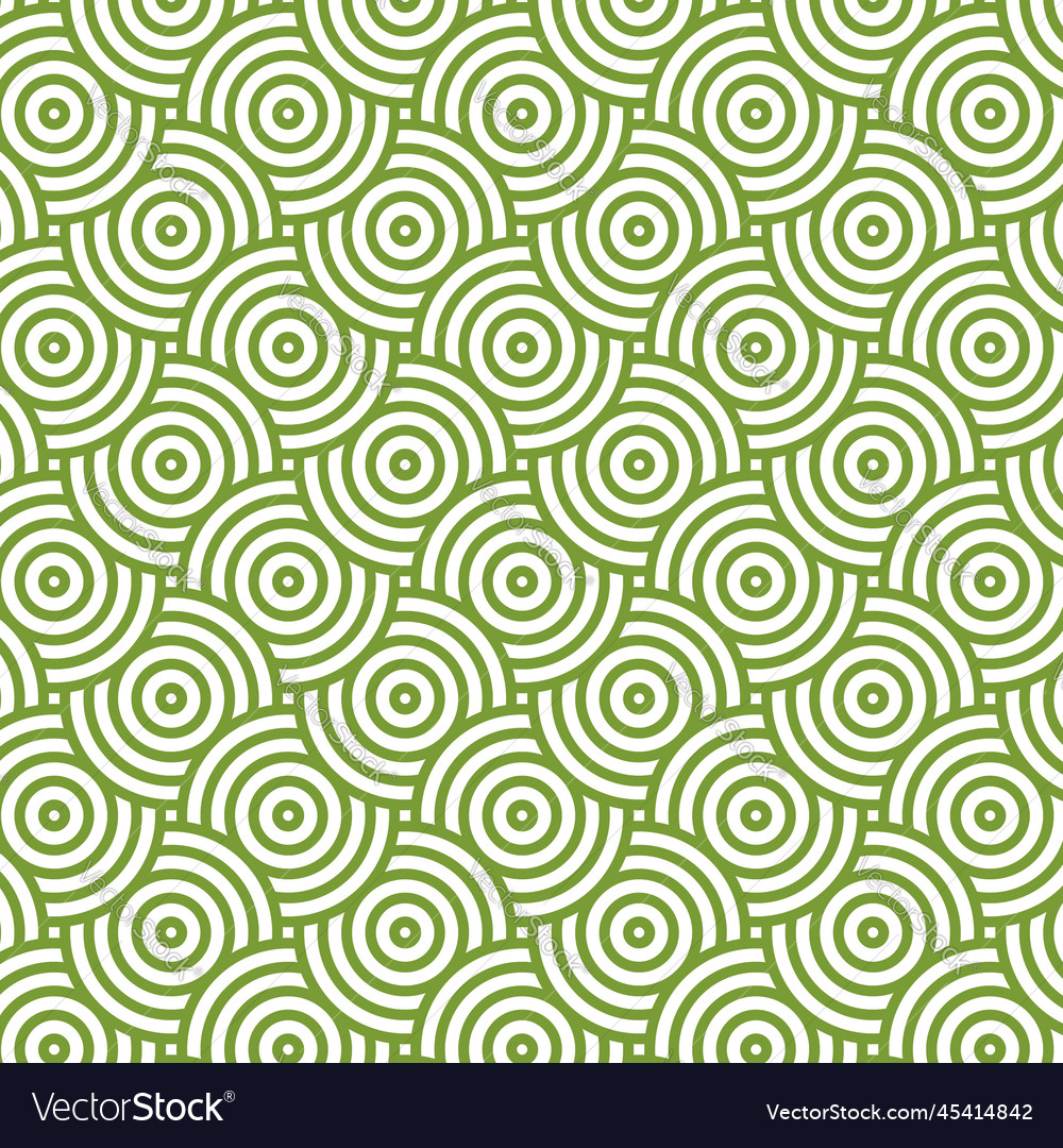 Green circle geometric overlap mosaic background