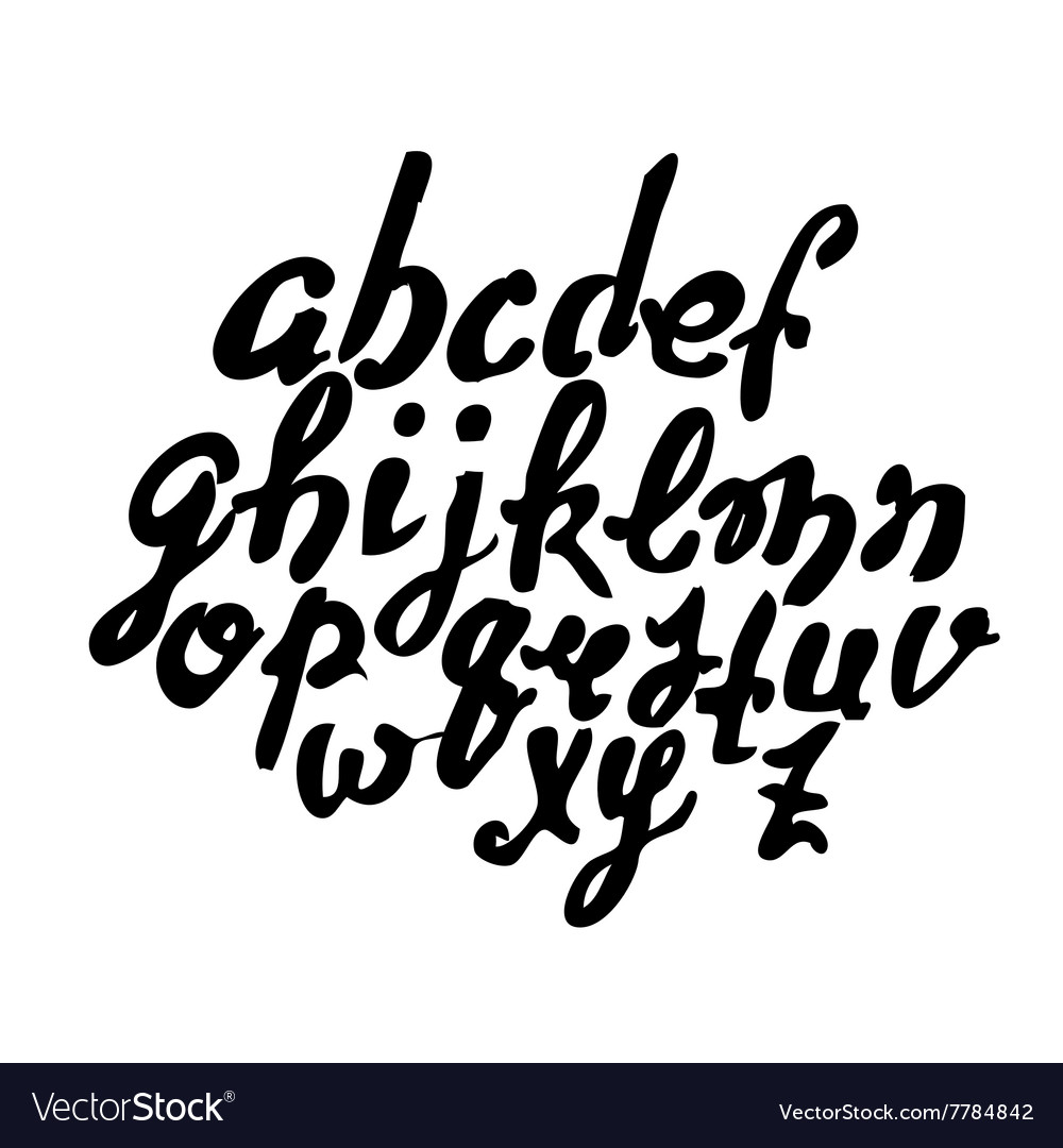 Handmade brush script good lettering eps Vector Image