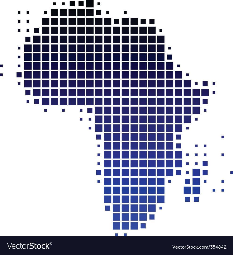 Map Of Africa Royalty Free Vector Image Vectorstock