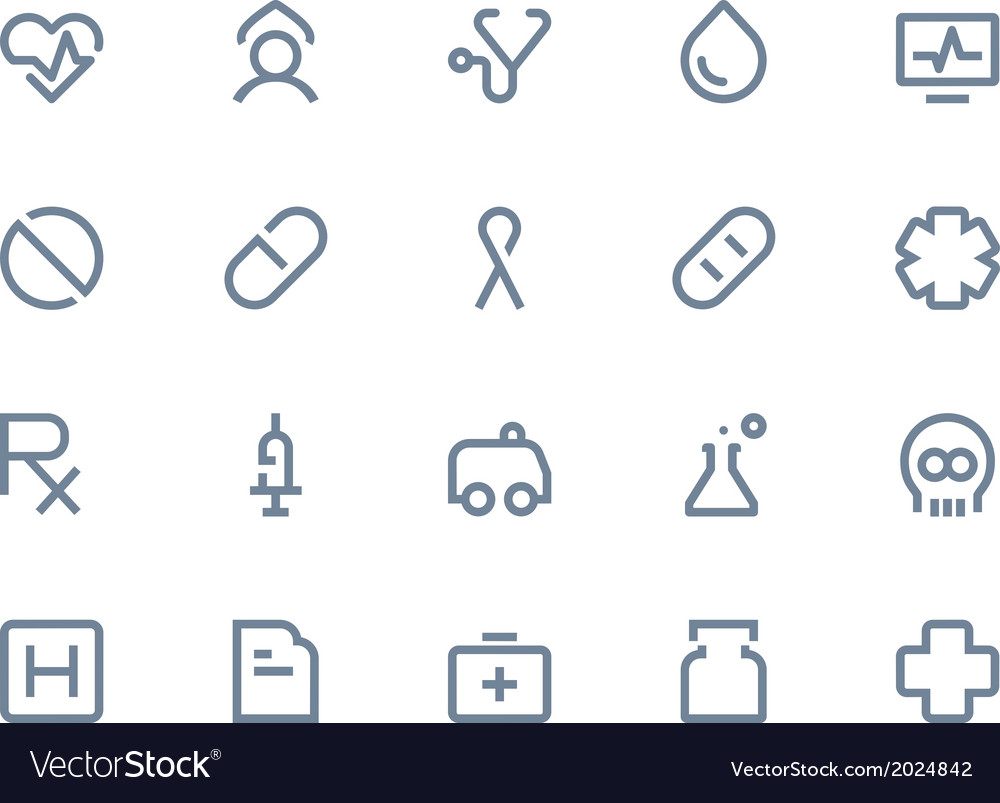 Medizinische Icon Set