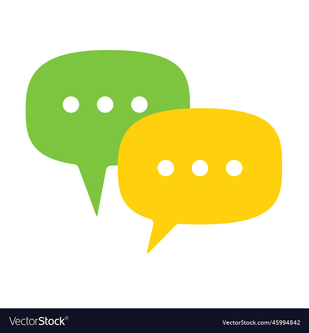 Speech text box with three dots conversation vector image Speech text box with three dots conversation