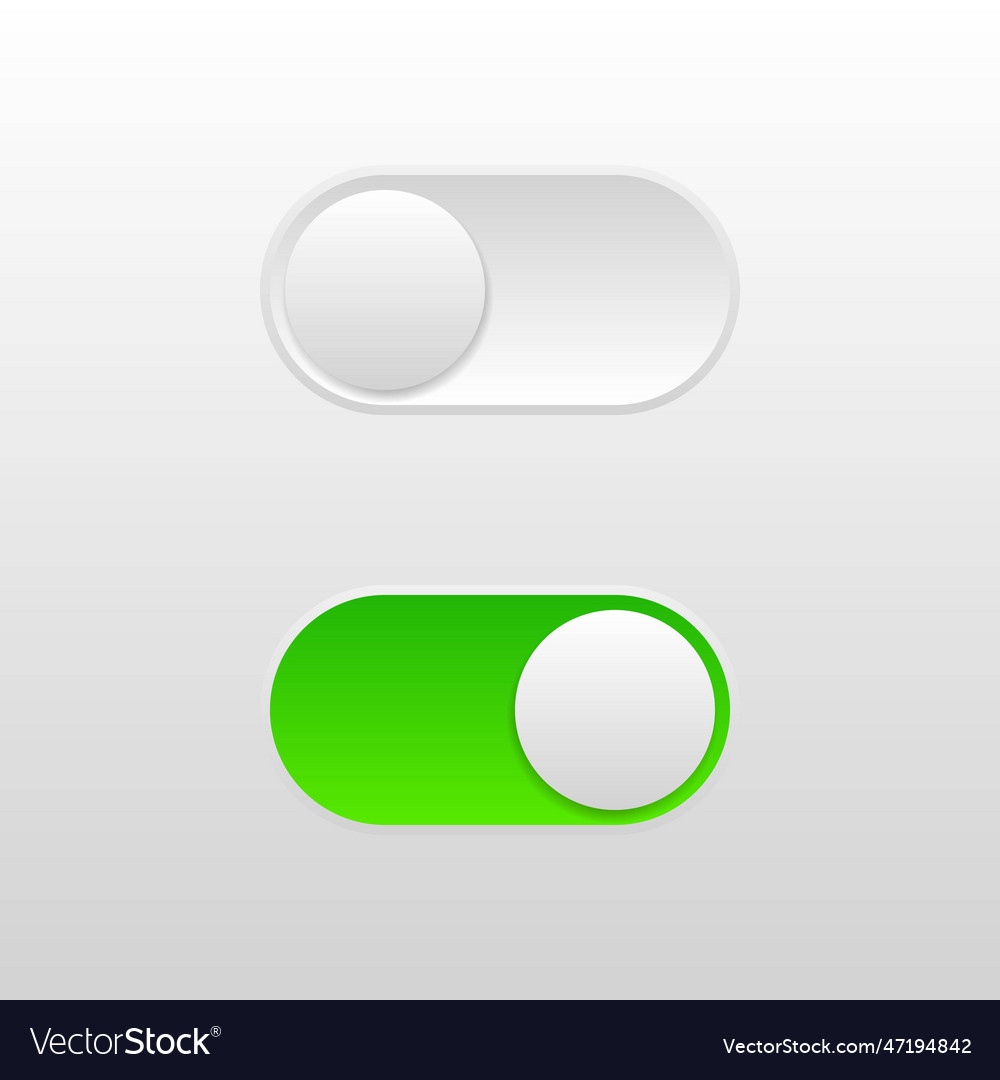 Switch button or turn on off power