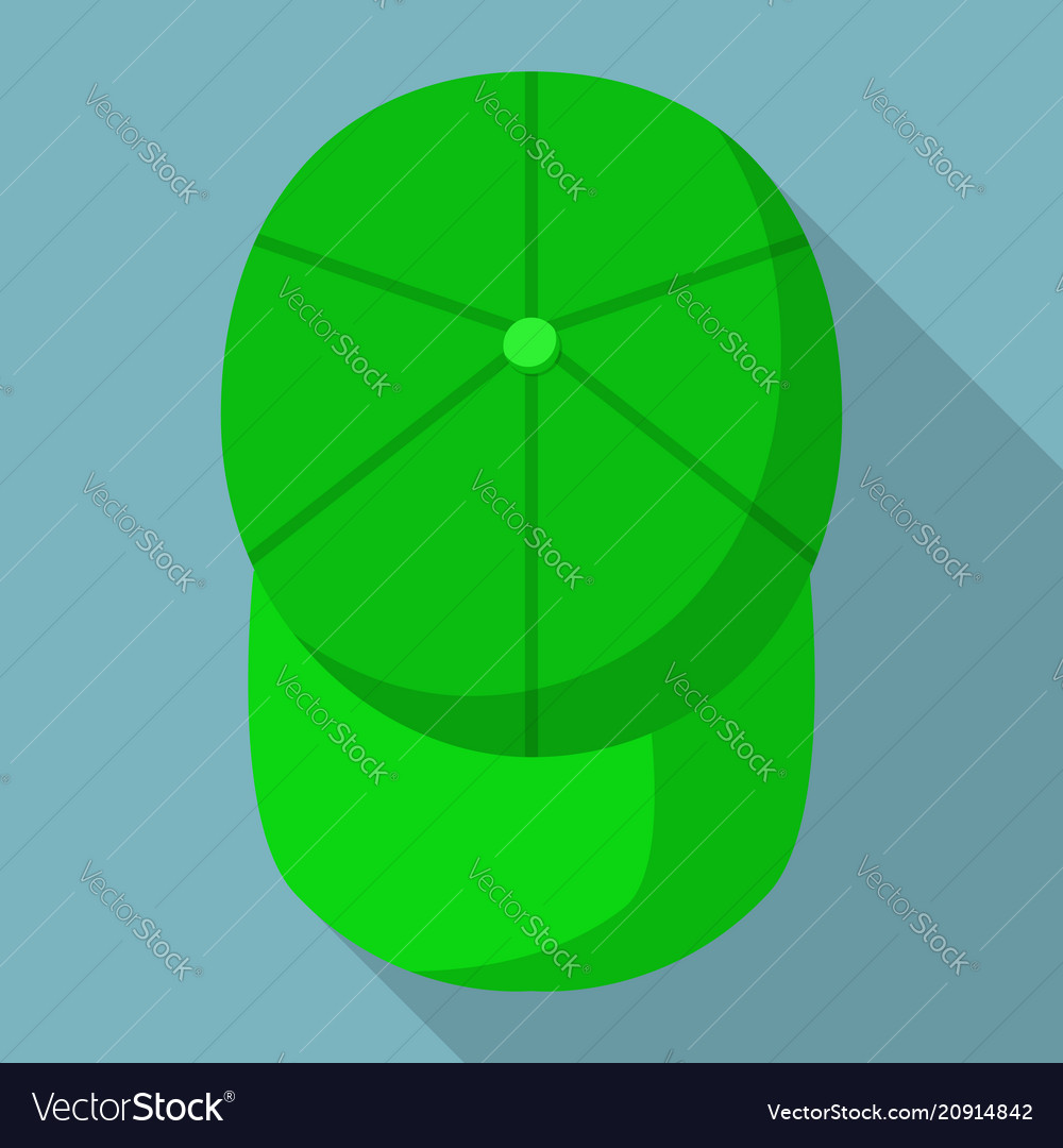 green baseball cap