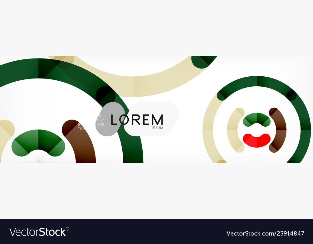 Circular lines design background vector image Circular lines design background