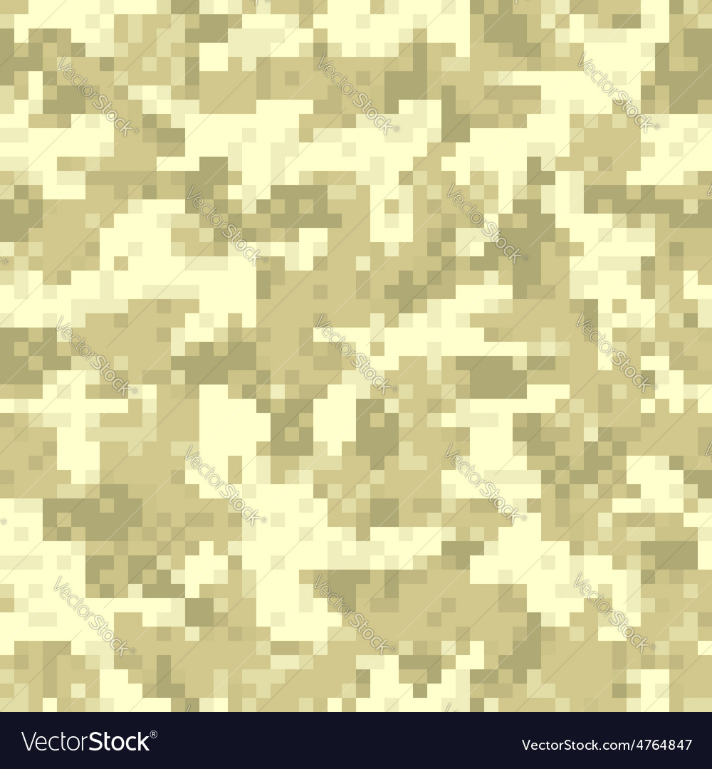 Desert digit camouflage seamless pattern Vector Image