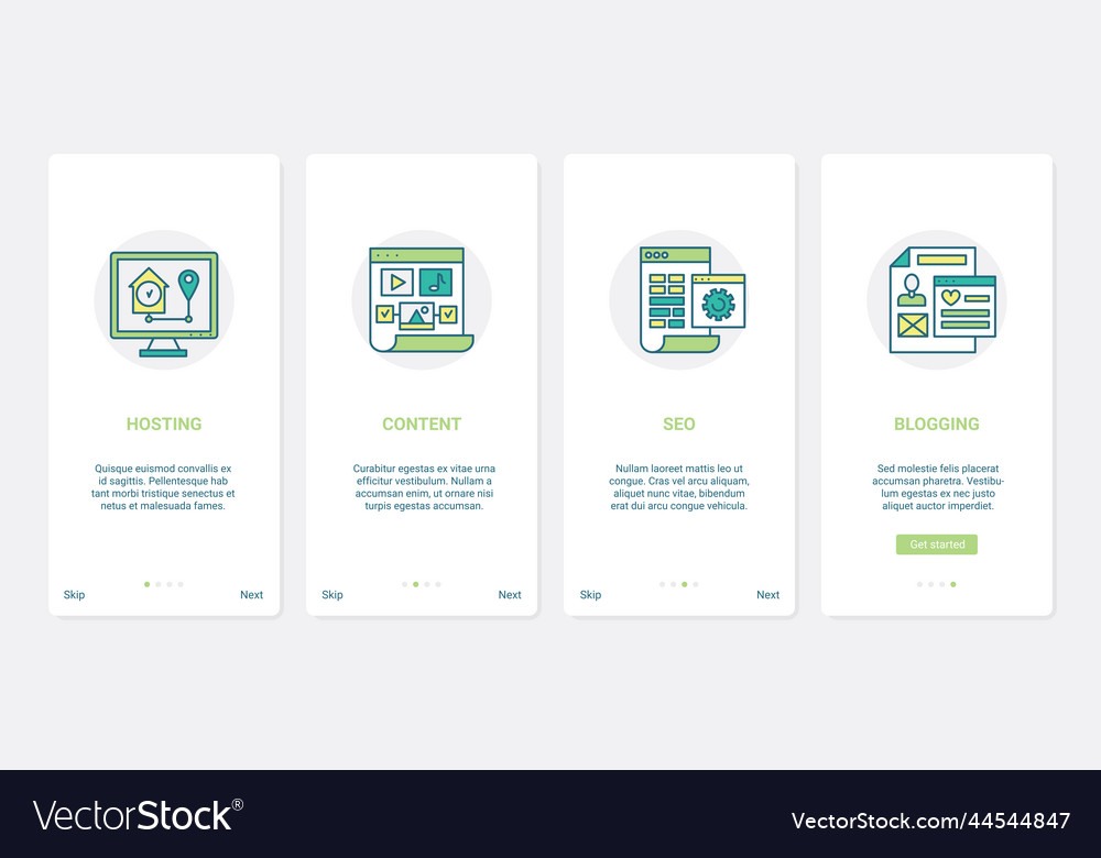 Digital media line technology promotion ux ui Vector Image
