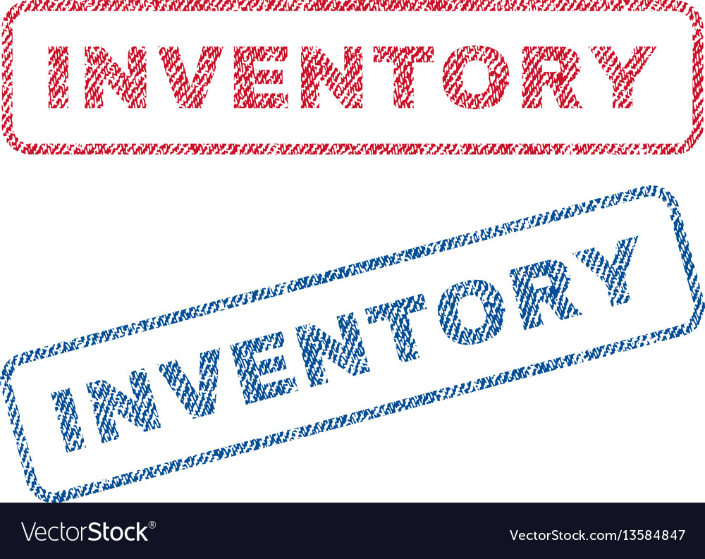 Inventory textile stamps