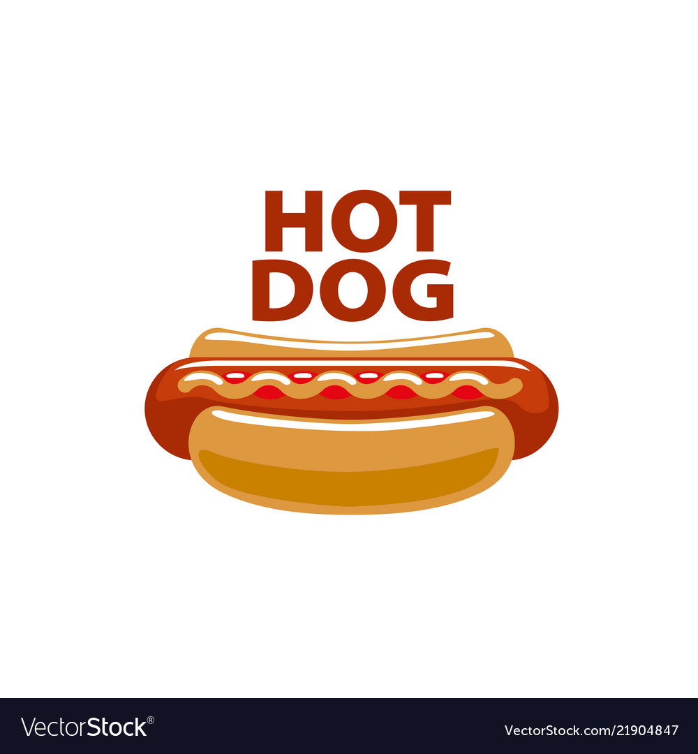 Logo hot dog Royalty Free Vector Image - VectorStock