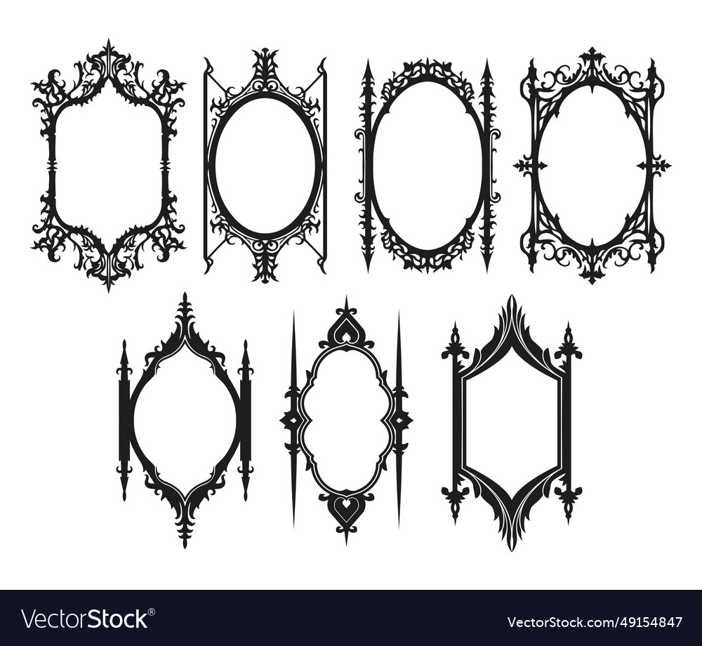 Ornate antique frame collection