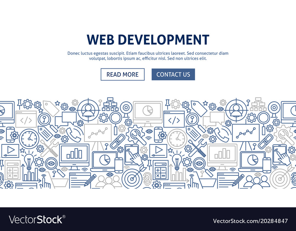 Website Development Concept Banner