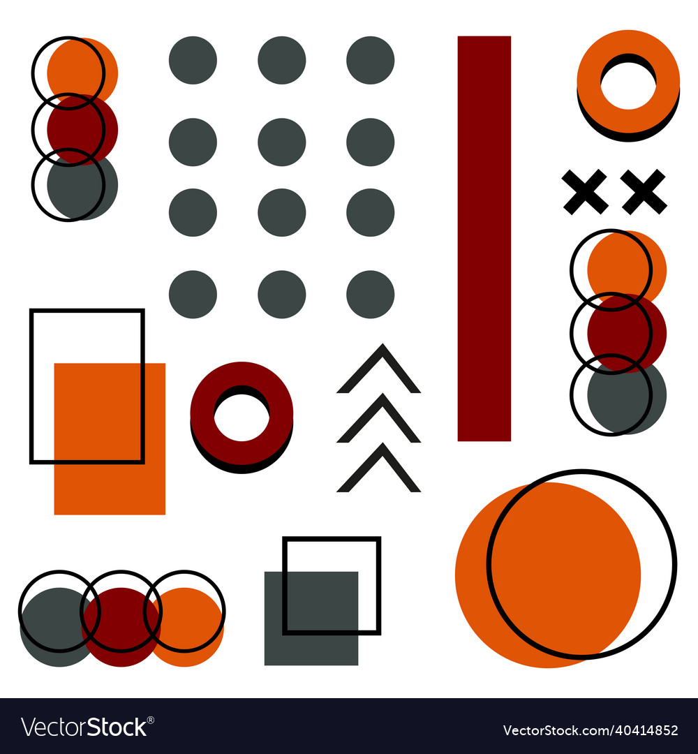 Abstract background with different geometric