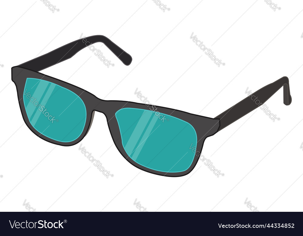 Black sunglasses on a white background Royalty Free Vector