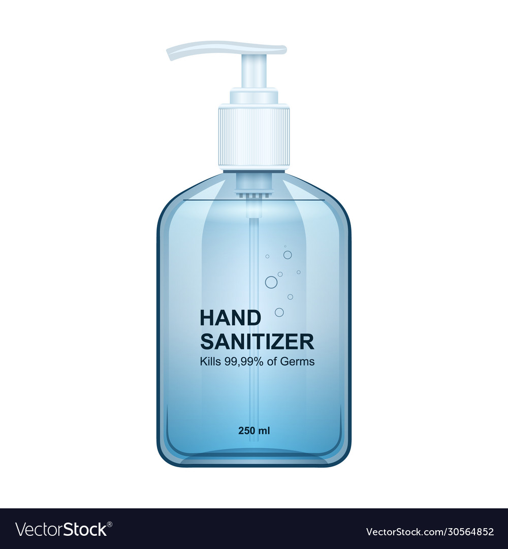 Hand sanitizer iconrealistic icon