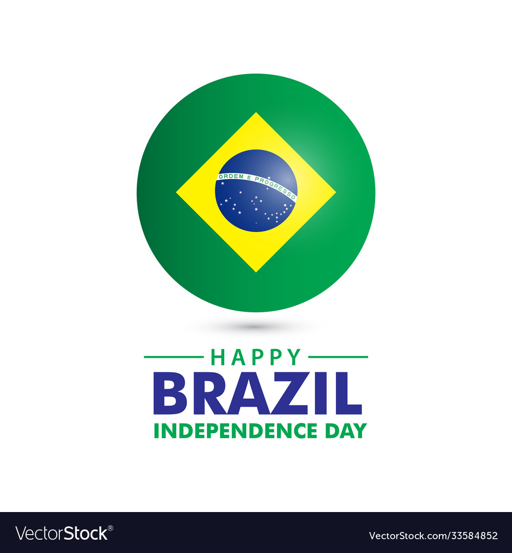 Happy brazil Unabhängigkeit Tag Vorlage Design