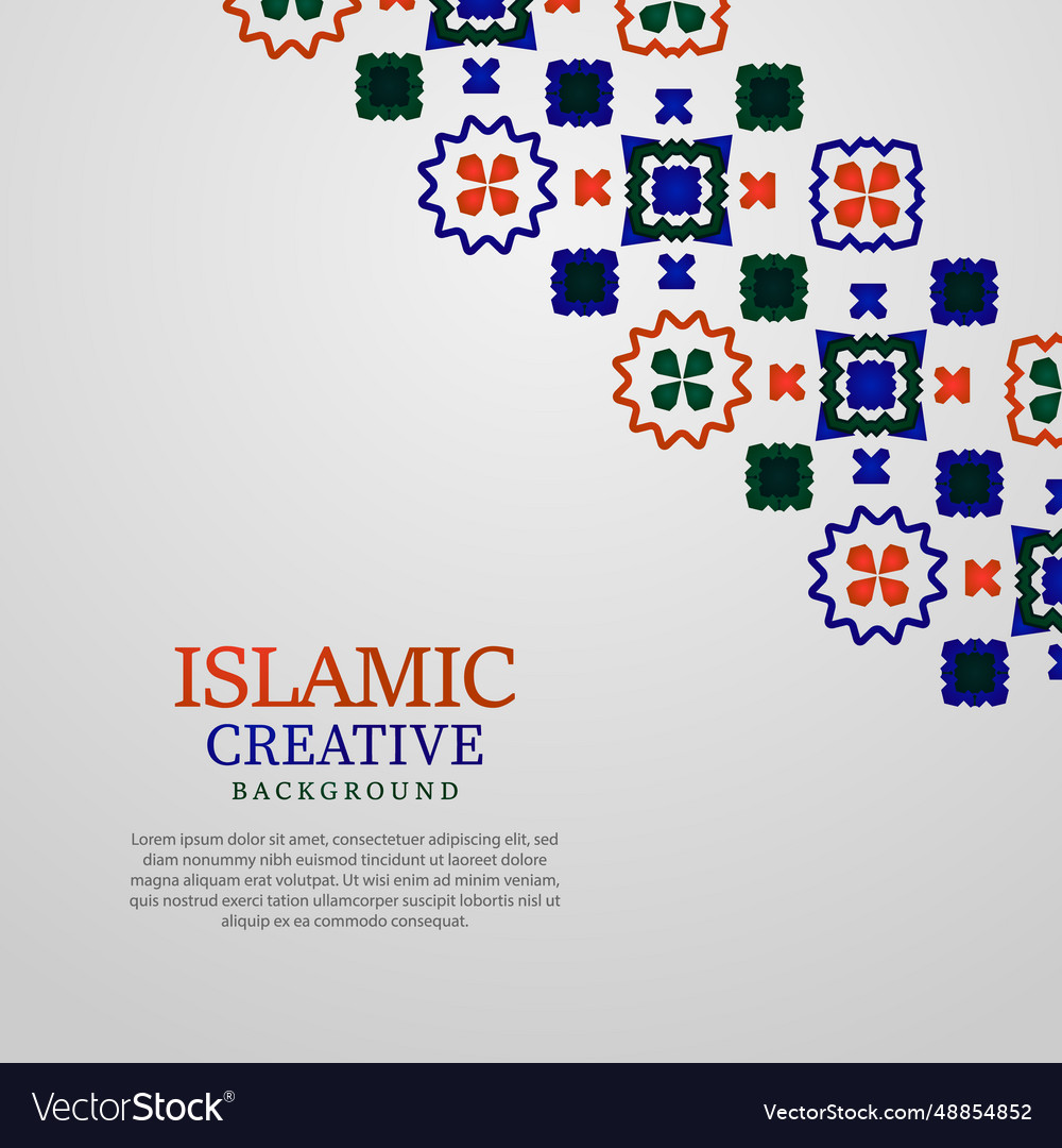Islamic or arabesque greeting card background