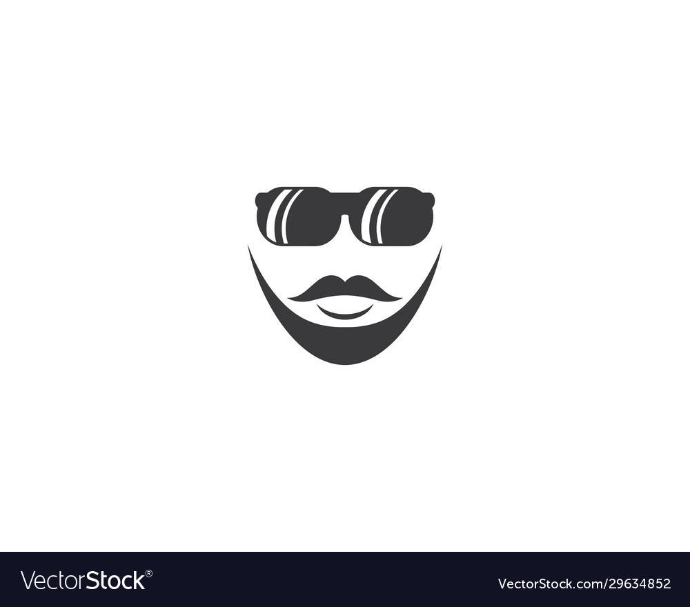Man face character symbol