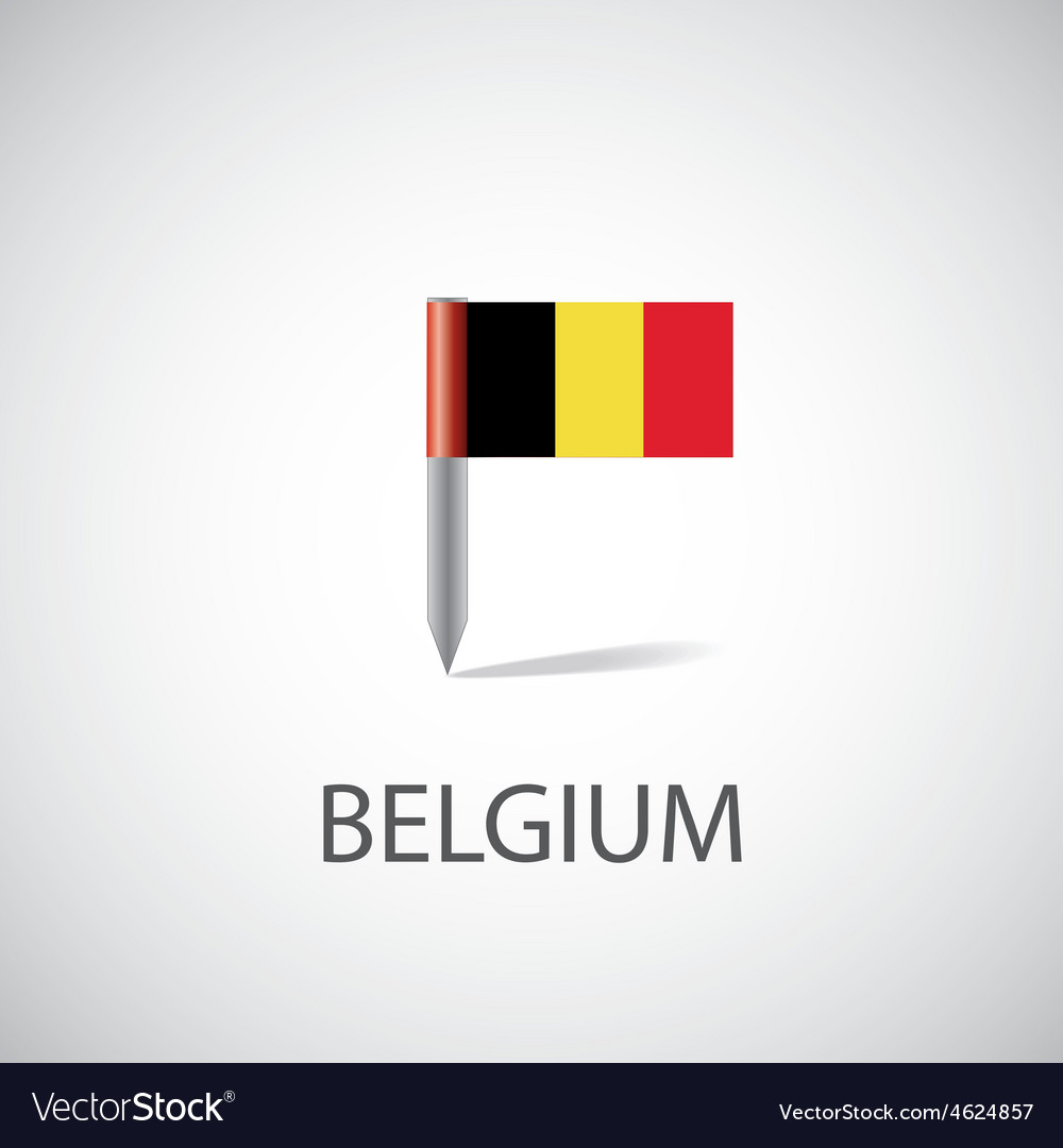 belgium flag pin