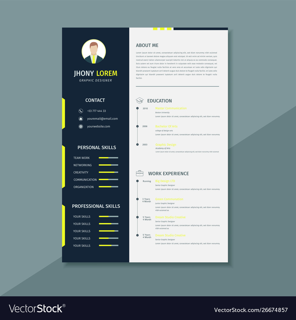 clean-resume-template-cv-template-resume-templates-creative-market