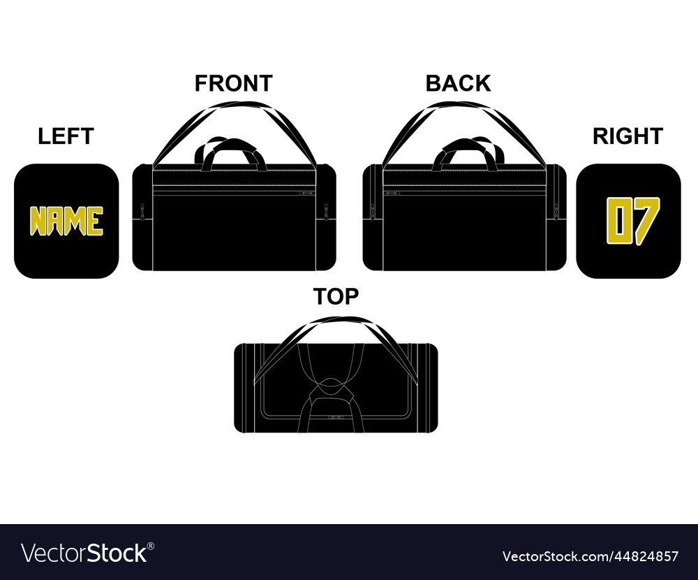 Duffel bag sports design