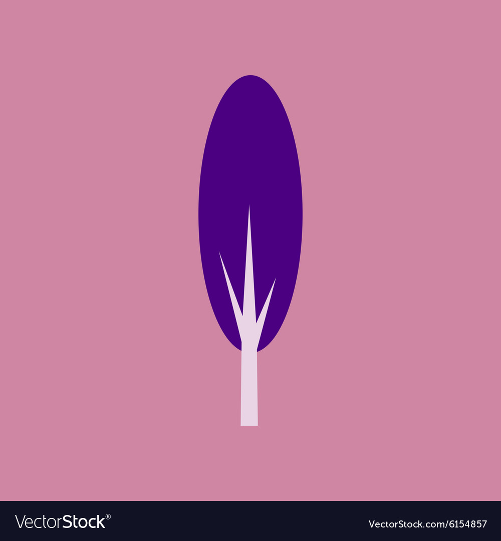 Flat with shadow icon and mobile application tree