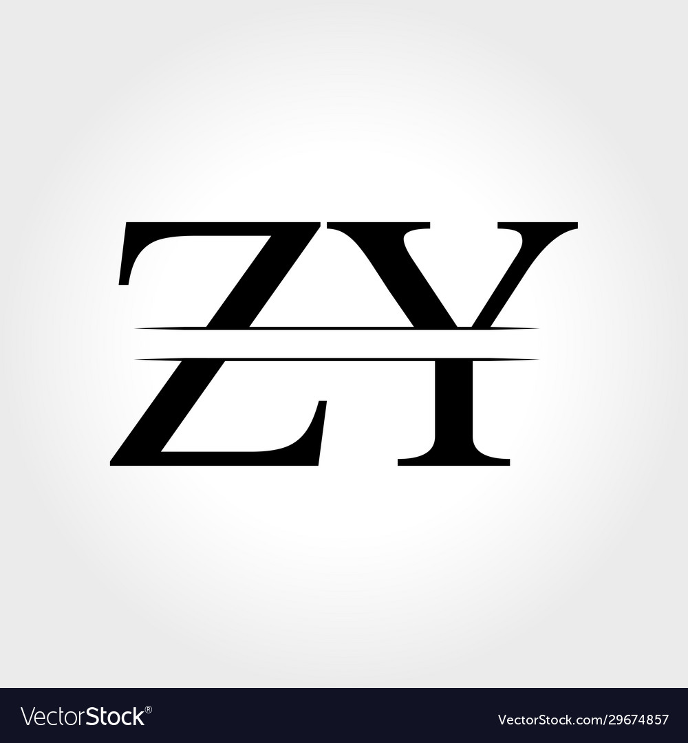 Initial zy logo design template creative letter