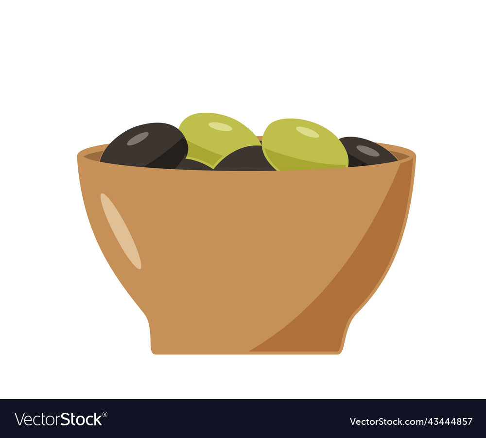 Olives in a bowl of