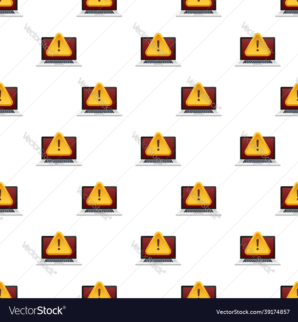 Scam Alarm Muster Hacker Angriff und Web-Sicherheit vector image Scam Alarm Muster Hacker Angriff und Web-Sicherheit