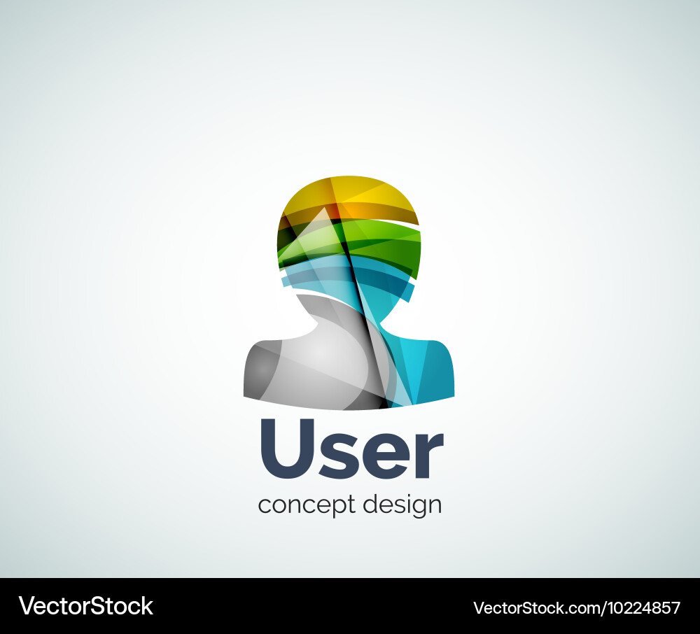 User avatar logo template Royalty Free Vector Image