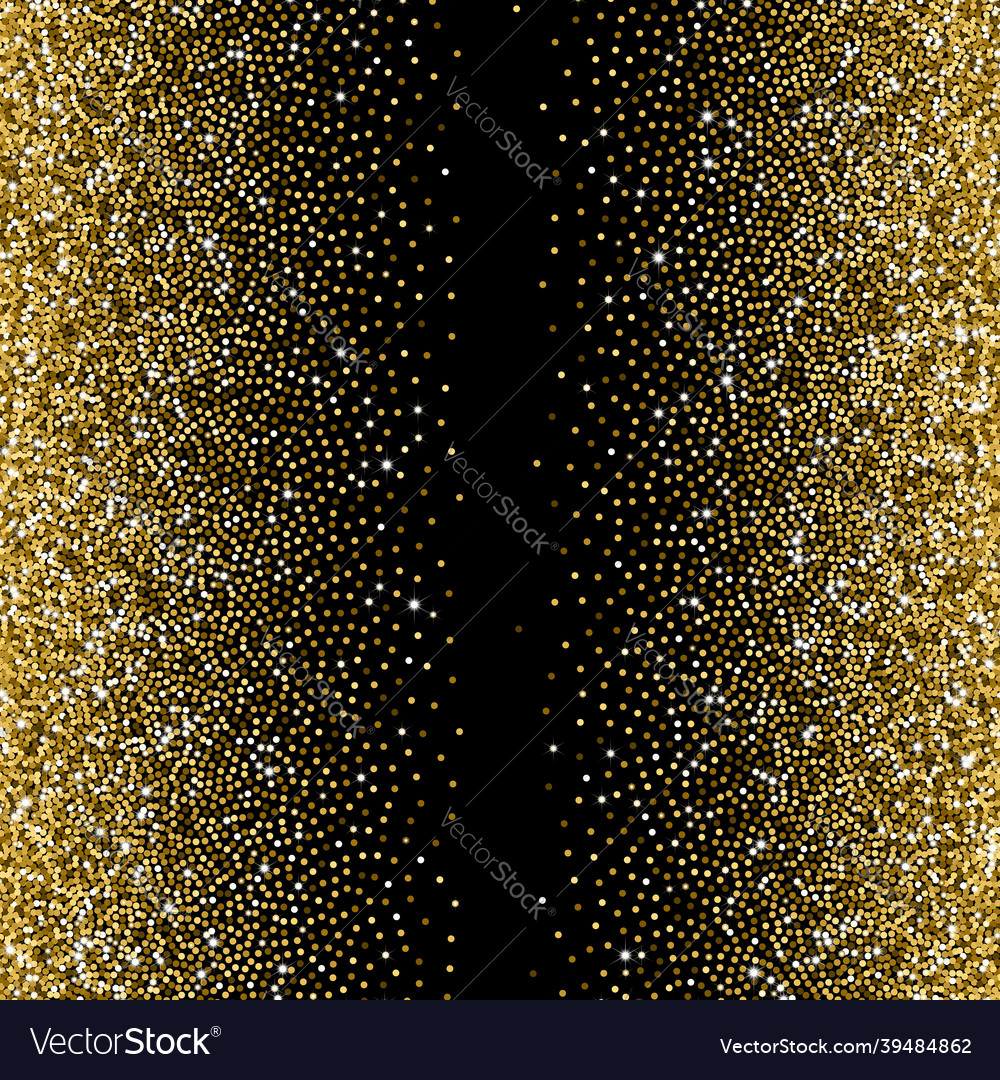 Glitter golden gradient with scattered sparkles