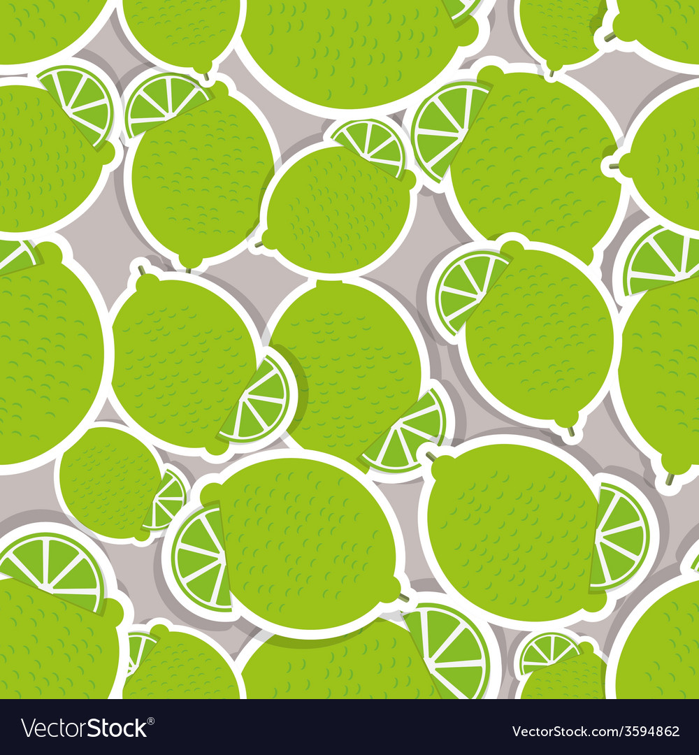 Limes pattern seamless texture with ripe