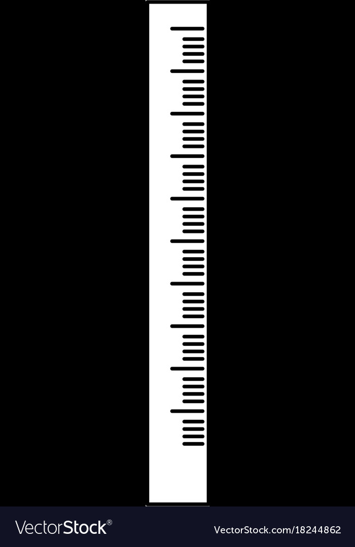 Line school ruler object design to education