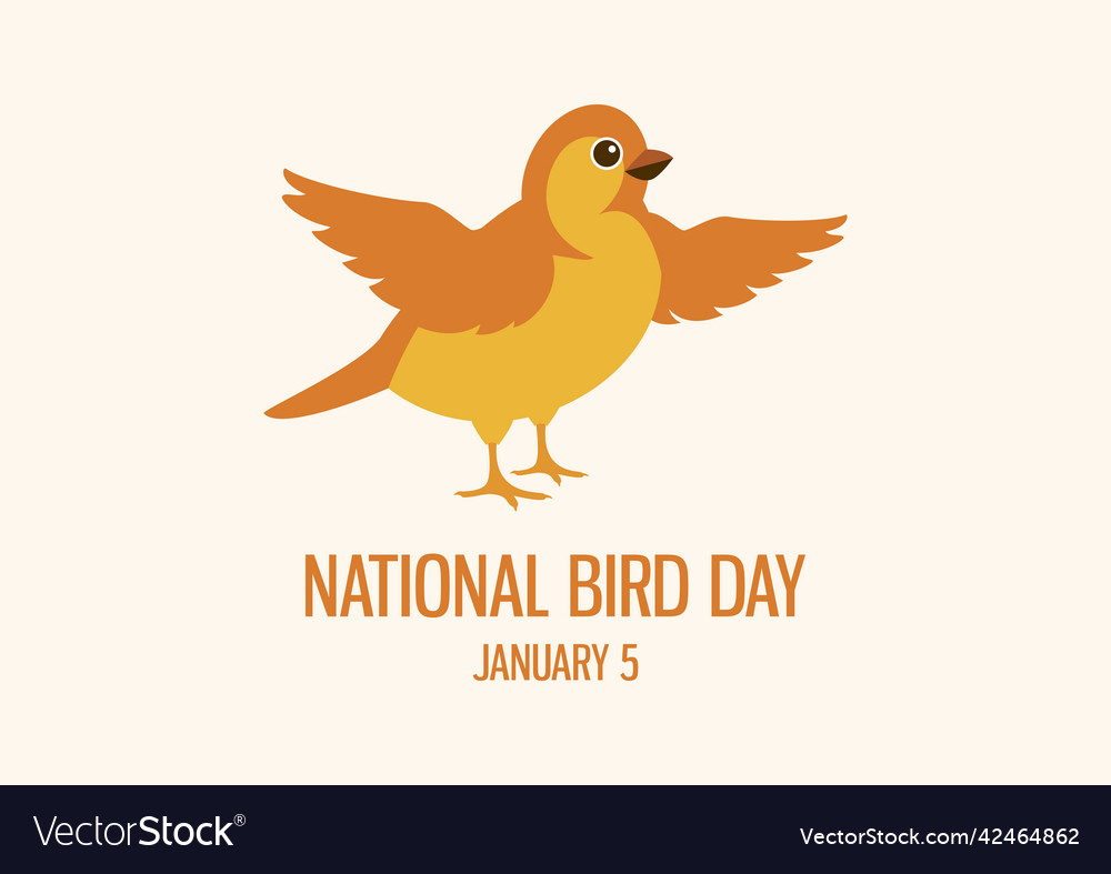 National Bird Day Royalty Free Vector Image - Vectorstock