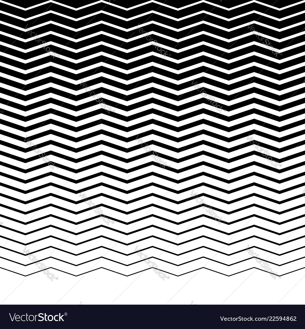 Parallel wavy-zigzag horizontal lines vector image Parallel wavy-zigzag horizontal lines