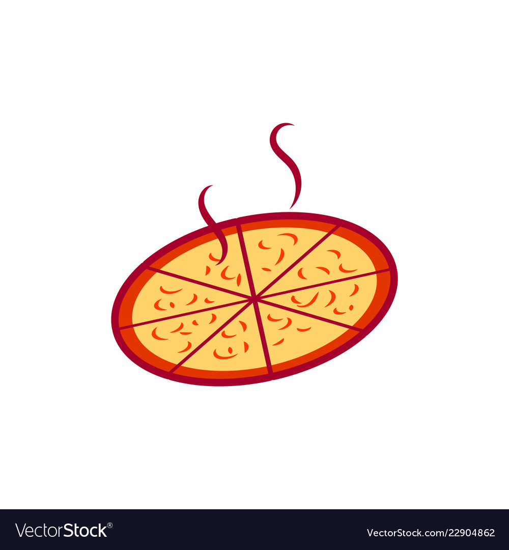 Pizza and food logo icon design