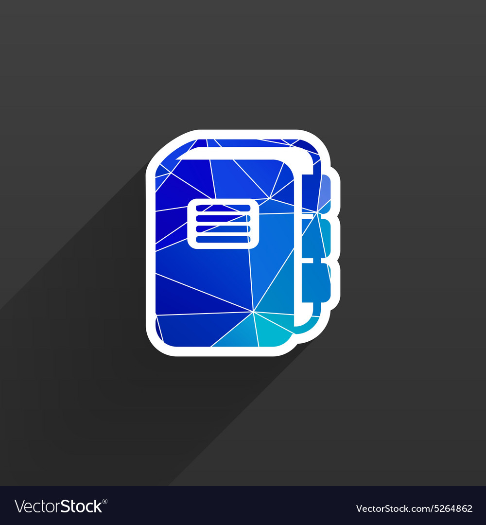 Web button flat design with shadow