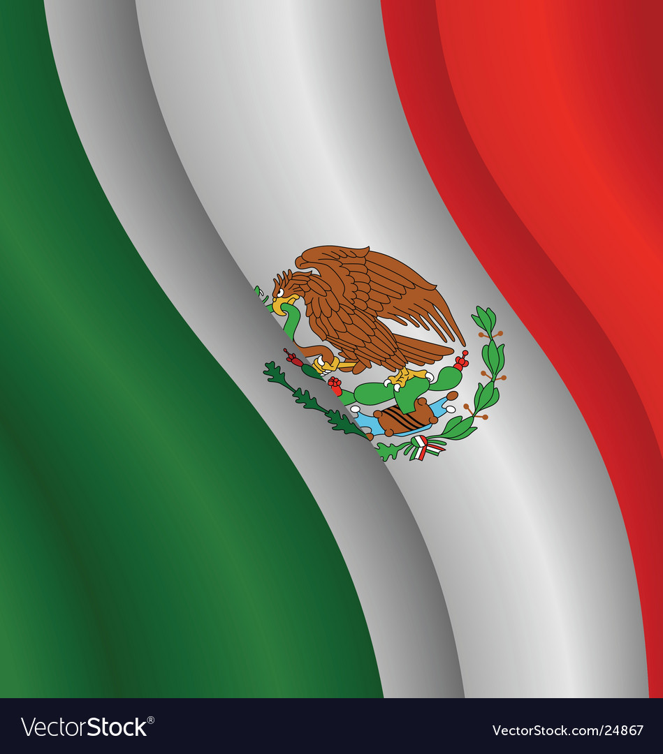 Flag of mexico Royalty Free Vector Image - VectorStock