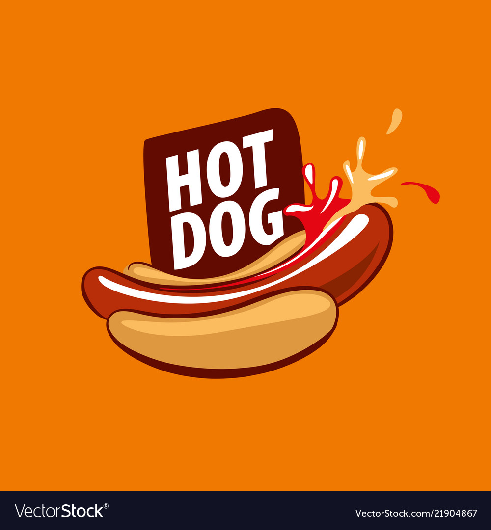 Logo hot dog Royalty Free Vector Image - VectorStock