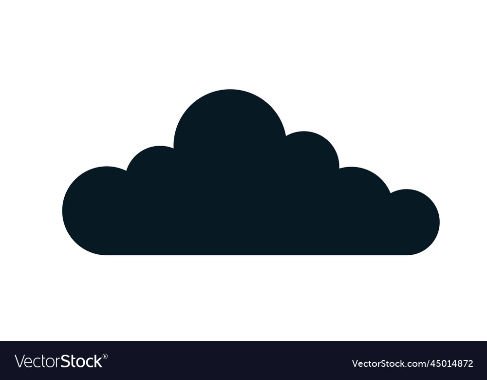 Black cloud icon