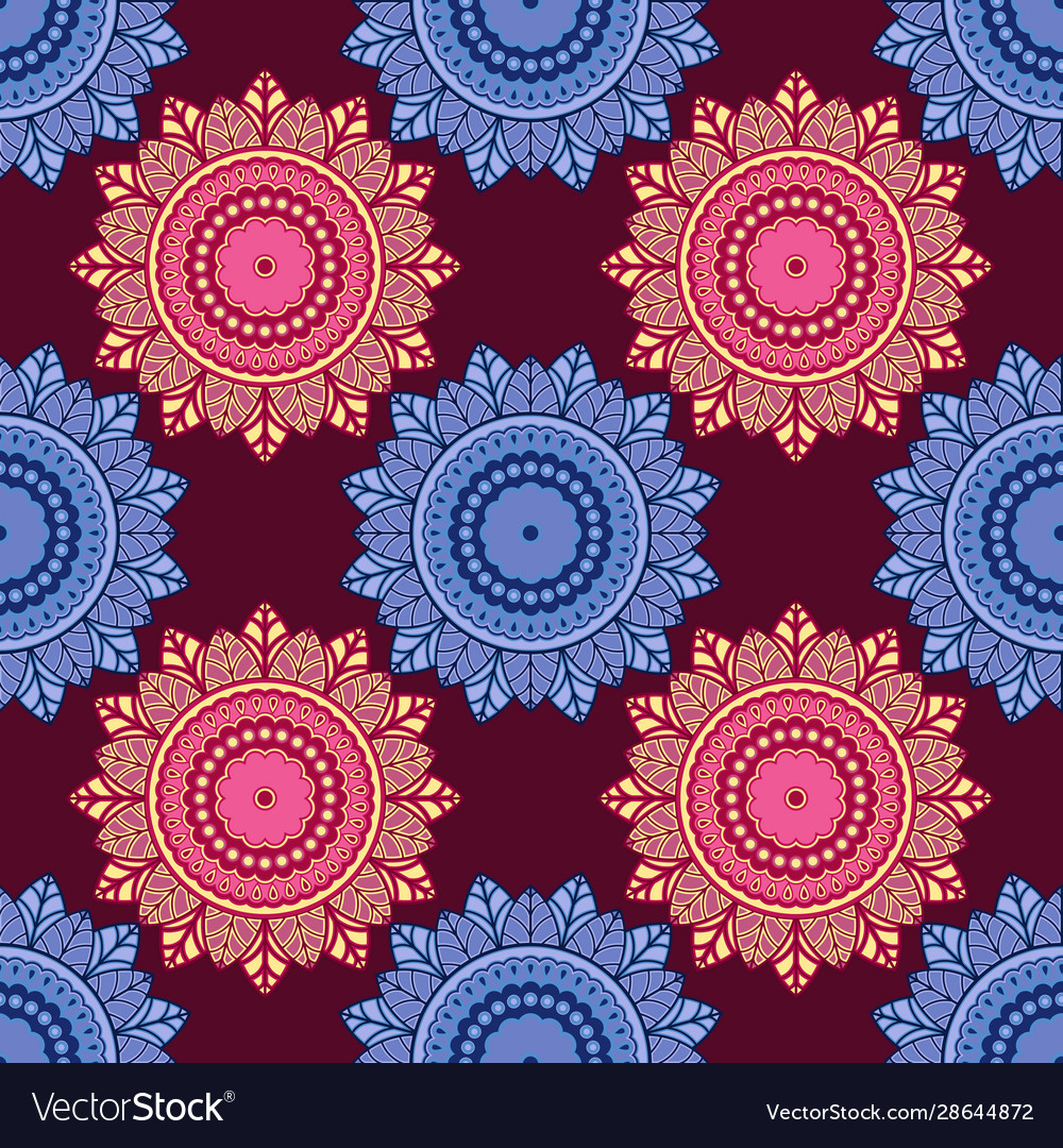 Decorative seamless pattern with repeated shapes vector image Decorative seamless pattern with repeated shapes