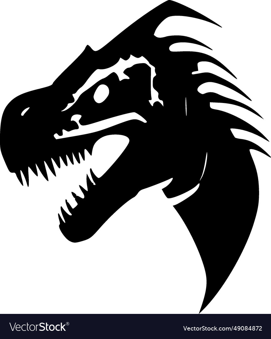 Dinosaur - minimalist and flat logo